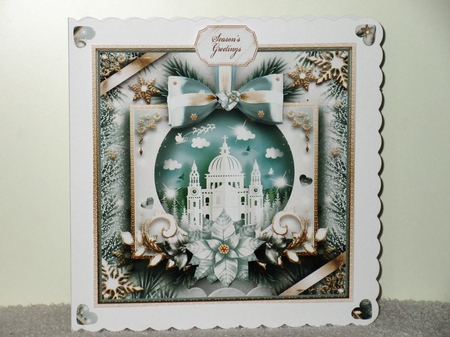 Winter Christmas Sky Over Church United Kingdom Mini Kit by Wayne Swan