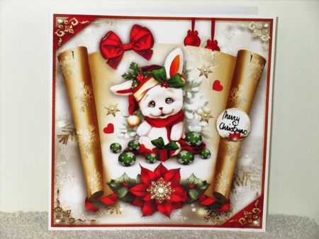 Christmas Winter Cute Bunny Mini Kit by Wayne Swan
