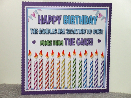 Birthday Candles 7x7 by Wayne Swan