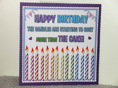 Birthday Candles 7x7 by Wayne Swan