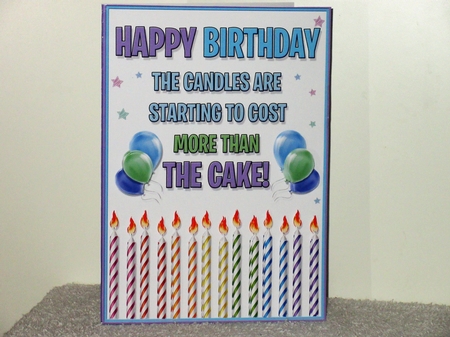 Birthday Candles A5 by Wayne Swan
