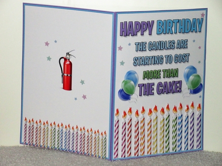 Birthday Candles A5 by Wayne Swan