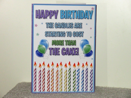 Birthday Candles A5 by Wayne Swan