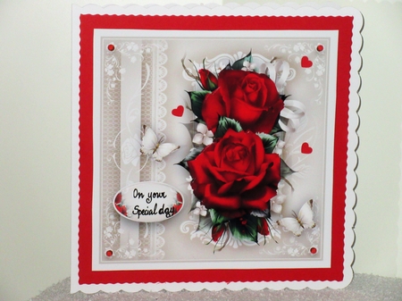 Bouquet Vintage Red Roses Mini Kit by Wayne Swan
