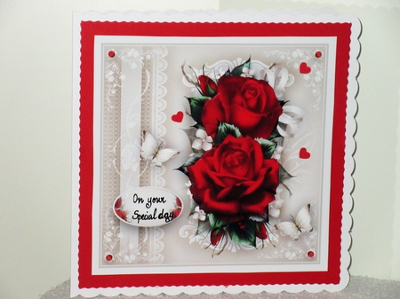 Bouquet Vintage Red Roses Mini Kit by Wayne Swan