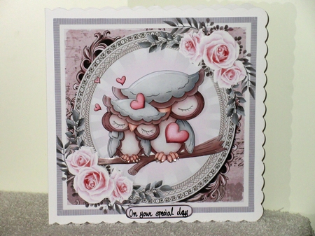Valentine Owls by Wayne Swan