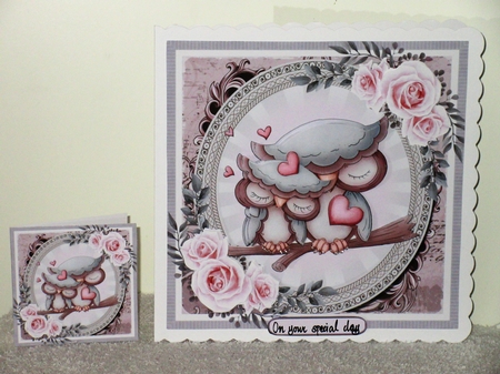 Valentine Owls by Wayne Swan