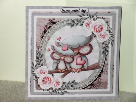 Valentine Owls by Wayne Swan