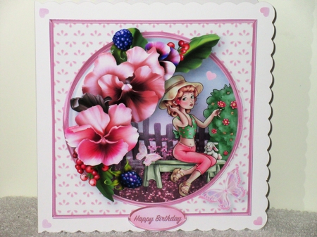 Summer Gardening - Decoupage Card Mini Kit by Wayne Swan