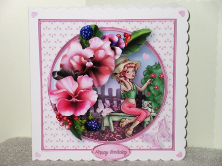 Summer Gardening - Decoupage Card Mini Kit by Wayne Swan