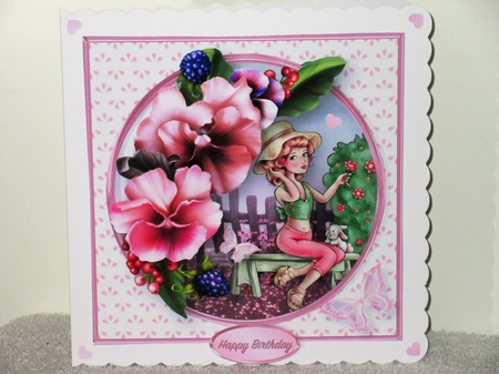 Summer Gardening - Decoupage Card Mini Kit by Wayne Swan