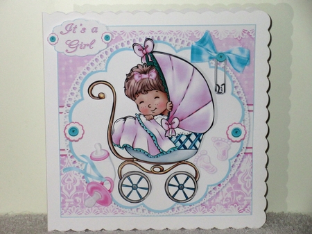 8x8 Sweet baby girl mini kit by Wayne Swan
