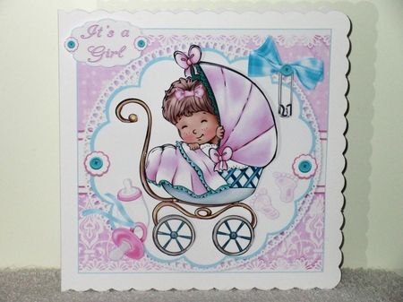 8x8 Sweet baby girl mini kit by Wayne Swan