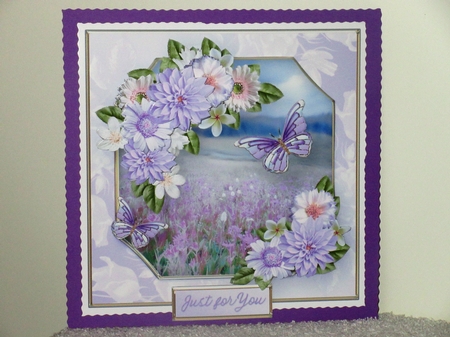 Field of Flowers - Decoupage Card Mini Kit by Wayne Swan