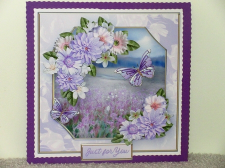 Field of Flowers - Decoupage Card Mini Kit by Wayne Swan