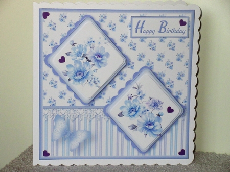 Dainty Posies - Double Diamond Card Mini Kit by Wayne Swan