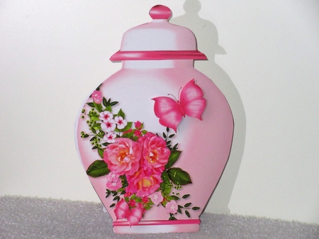 Pink Cluster - Porcelain Pot Card Mini Kit by Wayne Swan
