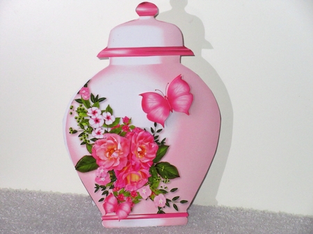 Pink Cluster - Porcelain Pot Card Mini Kit by Wayne Swan