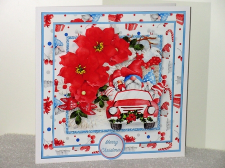 Going Gnome for Christmas - Decoupage Card Mini Kit by Wayne Swan