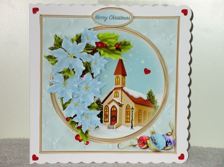 Christmas Church - Decoupage Card Mini Kit by Wayne Swan
