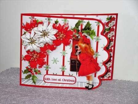 Call to Santa  5 x 7 Side Fold Card Mini Kit by Wayne Swan