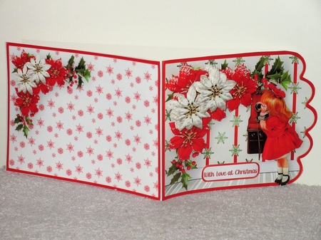 Call to Santa  5 x 7 Side Fold Card Mini Kit by Wayne Swan