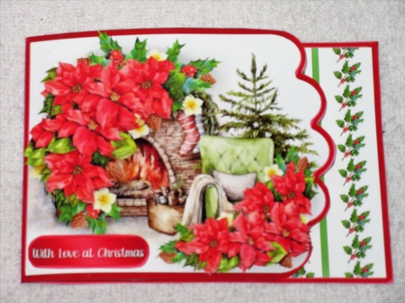 Fireside Christmas - 5 x 7 Side Fold Card Mini Kit by Wayne Swan