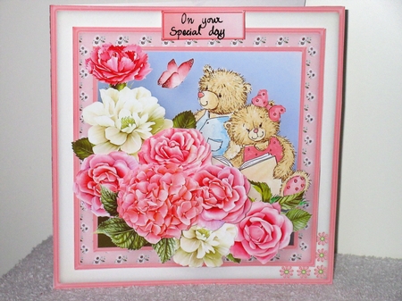 Two Little Bears - Decoupage Card Mini Kit by Wayne Swan