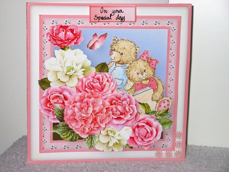 Two Little Bears - Decoupage Card Mini Kit by Wayne Swan