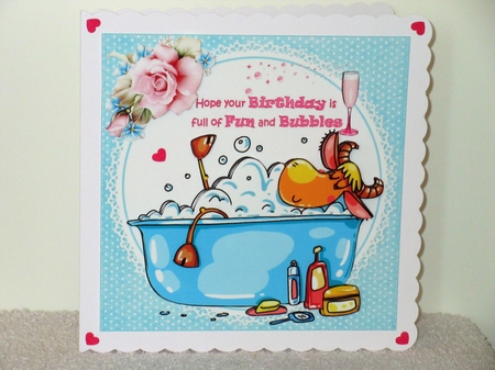 8x8 Birthday bubbles mini kit by Wayne Swan