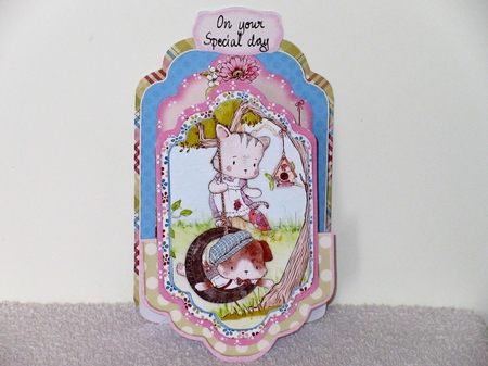 Purr-fect Partners 4 - Upright Z-fold Tag Card Mini Kit by Wayne Swan