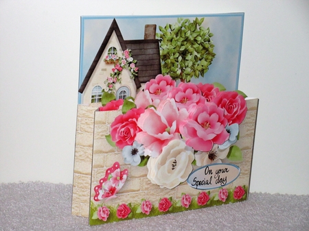 Country Cottage - Garden Wall Card Mini Kit by Wayne Swan