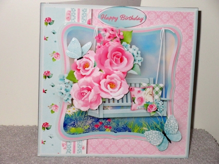 Garden Swing - Decoupage Card Mini Kit by Wayne Swan