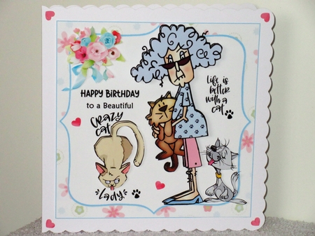 8x8 Stella loves her cats mini kit by Wayne Swan
