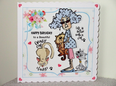 8x8 Stella loves her cats mini kit by Wayne Swan