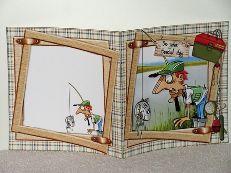 8x8 Gone fishing birthday/fathers day by Wayne Swan