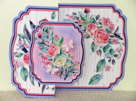 Pink Roses - Foldback Card Mini Kit by Wayne Swan