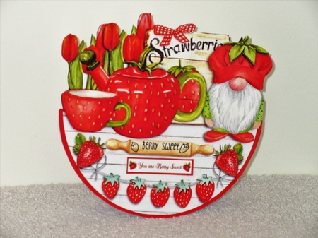 STRAWBERRY TEA TIME rocker card by Wayne Swan