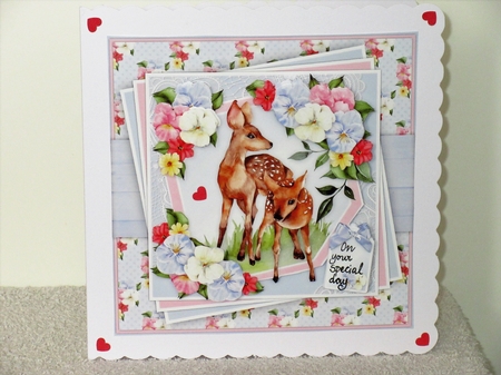 Deer Flowers and Lace Mini Kit by Wayne Swan