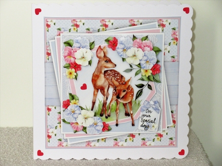 Deer Flowers and Lace Mini Kit by Wayne Swan