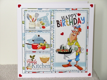 8x8 He loves cooking birthday/fathers day mini kit by Wayne Swan