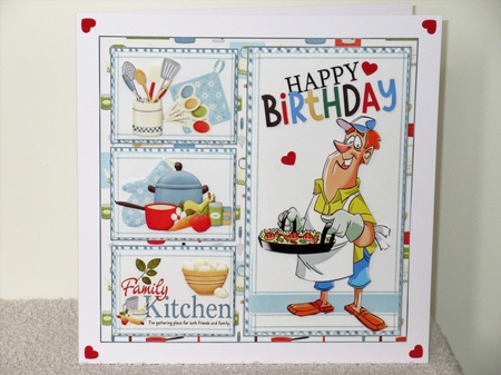 8x8 He loves cooking birthday/fathers day mini kit by Wayne Swan