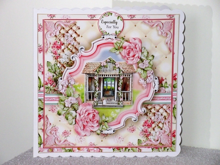 The Rose Covered Summer House by Wayne Swan