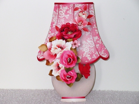Pink and Burgundy Cluster - Lamp Card Mini Kit by Wayne Swan