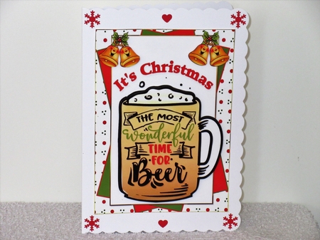 Cocktails and beer Christmas 8x8 & A5 mini kit by Wayne Swan