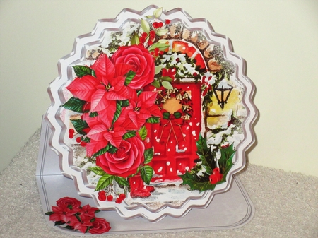 Home for Christmas - Shaped Easel Card Mini Kit by Wayne Swan