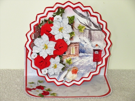 Old Fashioned Christmas - Shaped Easel Card Mini Kit by Wayne Swan