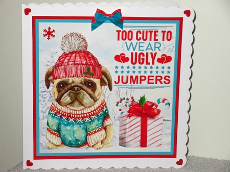 Too Cute Decoupage Card Mini Kit 7x7 by Wayne Swan