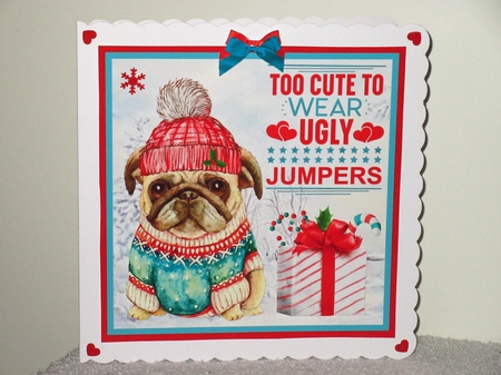Too Cute Decoupage Card Mini Kit 7x7 by Wayne Swan