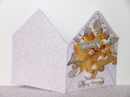 Glorious Christmas Envelope Shaped Card Kit by Wayne Swan
